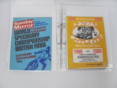 Lot 537 - Speedway World Final/Championship Programmes...