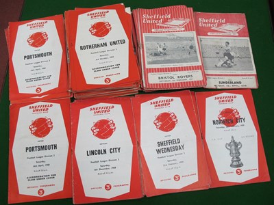 Lot 818 - Sheffield United Home Programmes 53-4 v...
