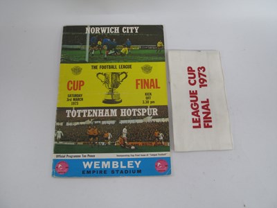 Lot 951 - 1973 League Cup Final, stewards armband in...
