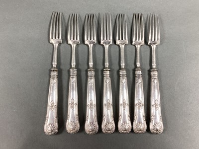 Lot 33 - A Set of Seven Georgian Hallmarked Silver...