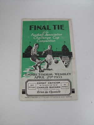 Lot 939 - 1933 FA Cup Final Programme, Everton v...