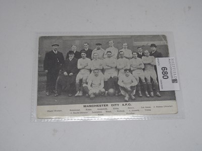 Lot 1265 - Manchester City Postcard of Team Group and...