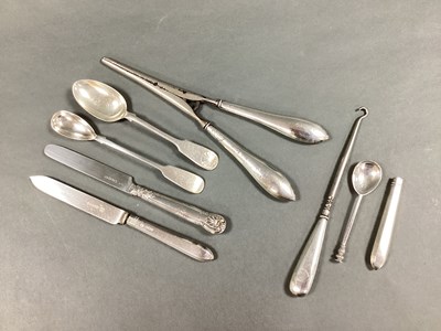 Lot 44 - A Victorian Hallmarked Silver Knife, together...