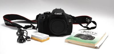 Lot 710 - Canon EOS 600D DSLR Camera Body, black, with...
