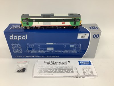 Lot 856 - A boxed Dapol 00 gauge Class 73 locomotive...