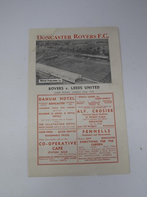 Lot 684 - 1939-40 Doncaster Rovers v. Leeds United Four...