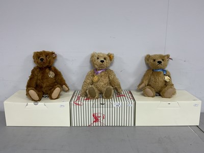 Lot 349 - Three Modern Steiff Limited Edition Bear Of...