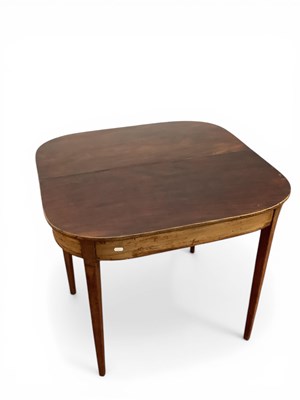 Lot 1576 - XIX Century Mahogany Tea Table with 'D' shaped...