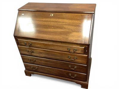 Lot 1548 - Reproduction Mahogany Bureau in the XVIII...