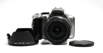 Lot 706 - Canon EOS 300D DSLR Camera, silver, with...