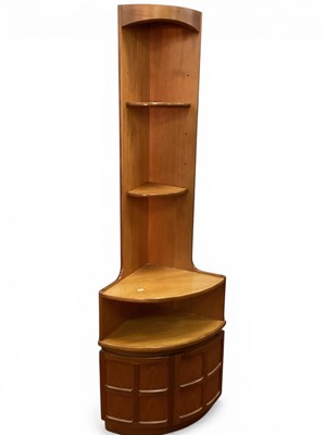Lot 1560 - Nathan Teak Corner Wall Circa 1970s with...