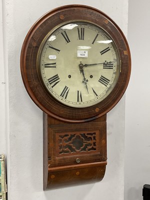 Lot 1634 - XIX Century Inlaid Rosewood and Mahogany Wall...