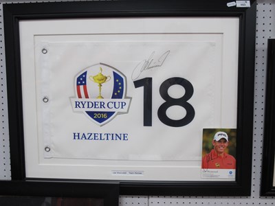 Lot 1155 - Golf - Lee Westwood Autographs, one black pen...