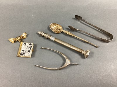 Lot 37 - A Pair of Hallmarked Silver Spur Form Sugar...