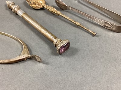 Lot 37 - A Pair of Hallmarked Silver Spur Form Sugar...