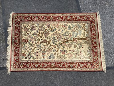 Lot 1532 - Adil Besim of Austria Silk Tassled Rug,...