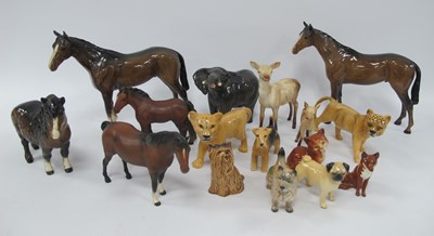 Lot 1258 - Collection of Beswick Porcelain Animals,...