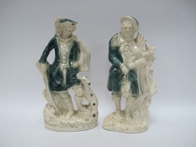 Lot 1239 - Pair of large mid century Staffordshire style...