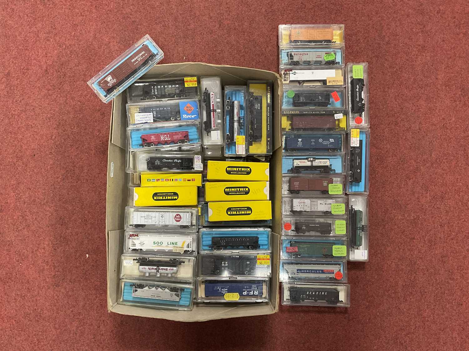 Lot 320 - Approximately Sixty Boxed 'N' Gauge American...