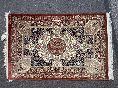 Lot 1469 - Adil Besim of Austria Silk Tasseled Rug,...