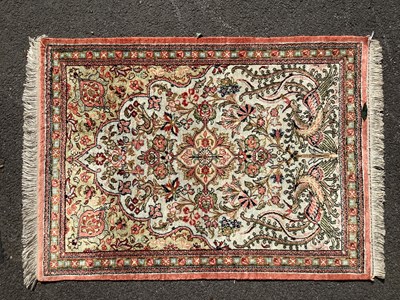 Lot 1470 - Adil Besim of Austria, Silk Tasseled Rug, with...