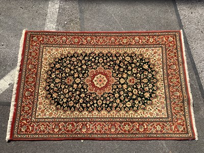 Lot 1574 - Middle Eastern Wool Tasseled Rug, with...