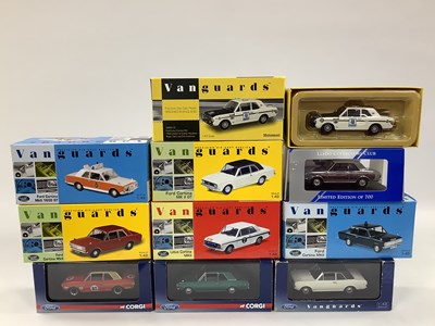 Lot 566 - Ten Corgi, Lledo Vanguards 1:43rd scale...