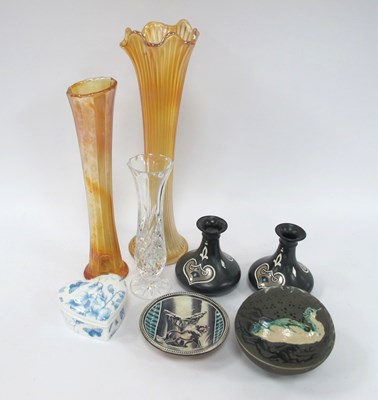 Lot 1302 - Shelley Pair of Art Nouveau Bud Vases, each...