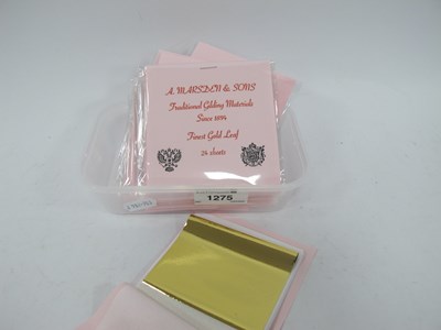 Lot 1275 - Sixteen Books of 24 Sheets of Gold Leaf, circa...