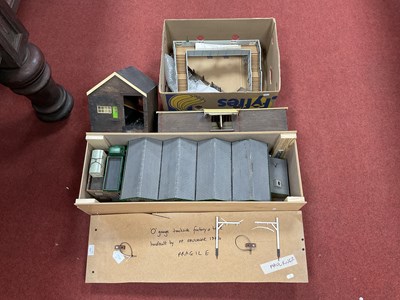 Lot 566 - Five 'O' Gauge/7mm Scratch Built Wood...