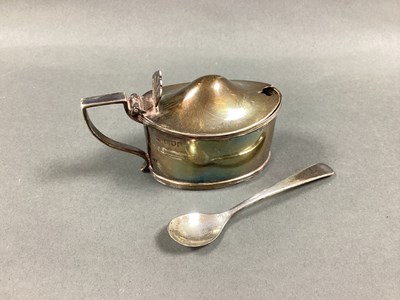 Lot 59 - A Hallmarked Silver Mustard Pot, of plain...