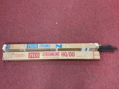 Lot 405 - Eight Sections of Peco Streamline Nickel Track...