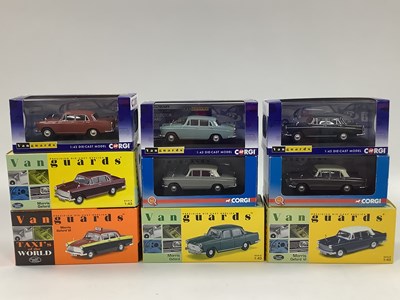 Lot 558 - Nine Corgi, Lledo Vanguards 1:43rd scale...