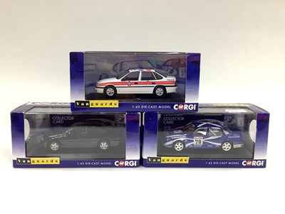 Lot 700 - Three Corgi Vanguards 1:43rd scale diecast...