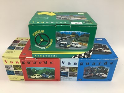 Lot 597 - Three Lledo Vanguards 1:43rd scale diorama and...