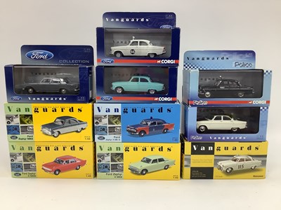 Lot 594 - Ten Corgi, Lledo Vanguards 1:43rd scale...