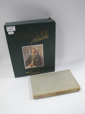 Lot 601 - Cricket Books - 'The Bradman albums' in slip...