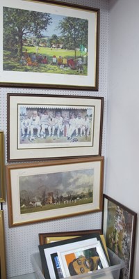 Lot 485 - Cricket Prints - View From the Shade, signed...