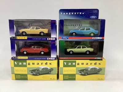 Lot 676 - Six Corgi Vanguards 1:43rd scale diecast model...