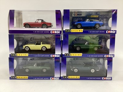 Lot 667 - Six Corgi Vanguards 1:43rd scale diecast model...