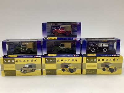 Lot 554 - Seven Corgi Vanguards 1:43 scale diecast model...