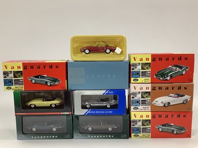 Lot 564 - Nine Corgi, Lledo Vanguards 1:43rd scale...