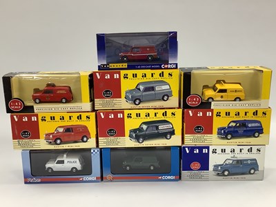 Lot 565 - Ten Corgi, Lledo Vanguard 1:43rd scale diecast...