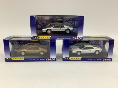 Lot 864 - Three Corgi Vanguards 1:43rd scale diecast...