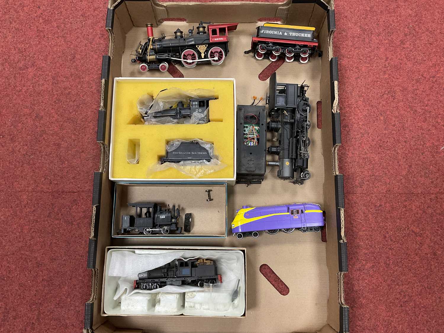 Lot 340 - Six 'HO' Gauge U.S.A. Outline Etc, Steam...