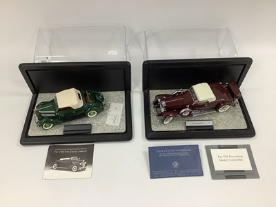 Lot 863 - Two Franklin Mint 1:24 Scale Precision Models...