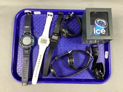 Lot 218 - Casio; Four Gent's Digital Wristwatches,...
