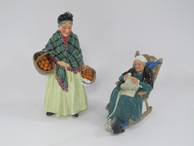 Lot 1255 - Two Royal Doulton character porcelain figures:...