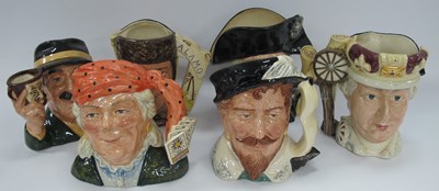Lot 1188 - Six large Royal Doulton character jugs,...