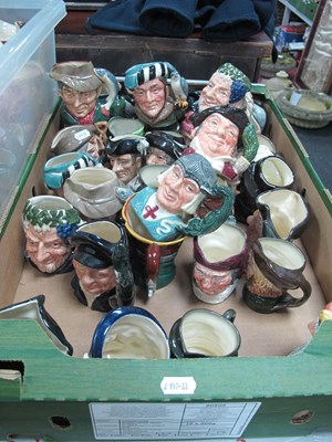 Lot 1071 - Thirty five small Royal Doulton character jugs,...
